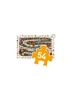 Djeco Puzzle d'observation rallye automobile -