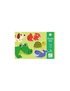 Djeco Puzzle duo animaux -