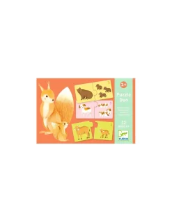 Djeco Puzzle duo Bébés animaux -