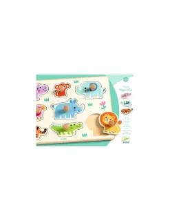 Djeco Puzzle en bois Hippo'n'Co -