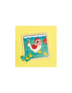 Janod Puzzle en bois Poulette Henriette -