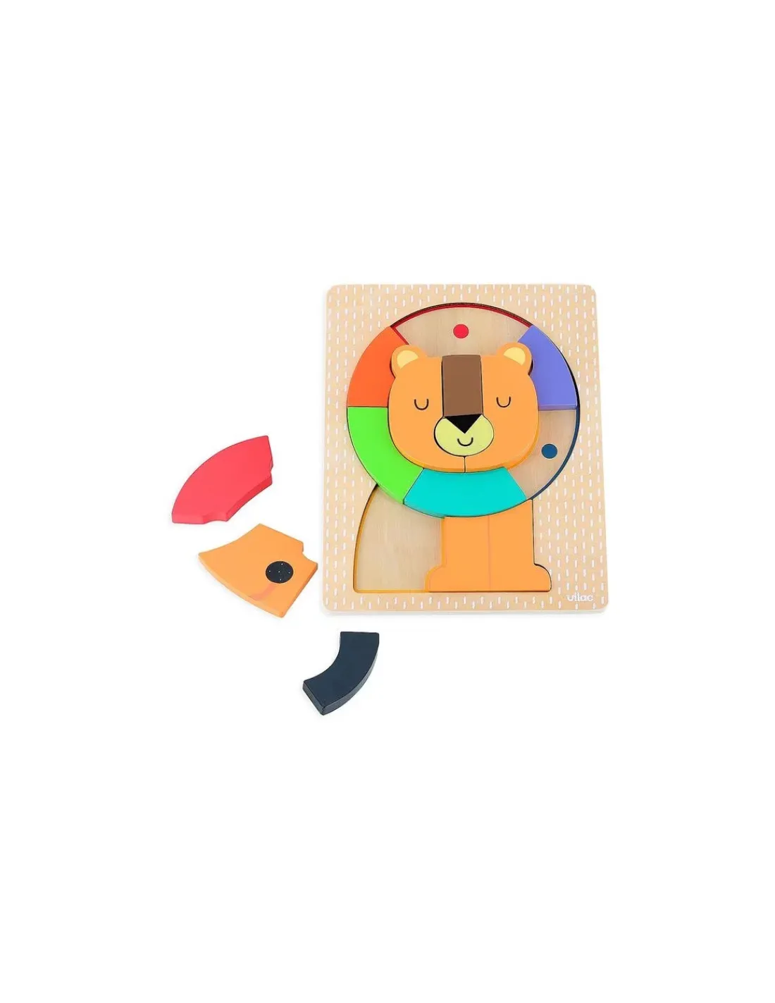 Vilac Puzzle encastrement en volume lion Andy Westface -