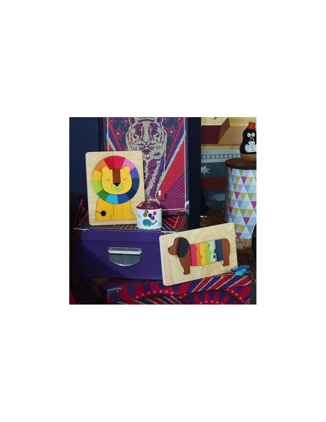 Vilac Puzzle encastrement en volume lion Andy Westface -