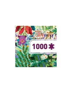 Djeco Puzzle gallery rainbow tigers 1000 pièces -