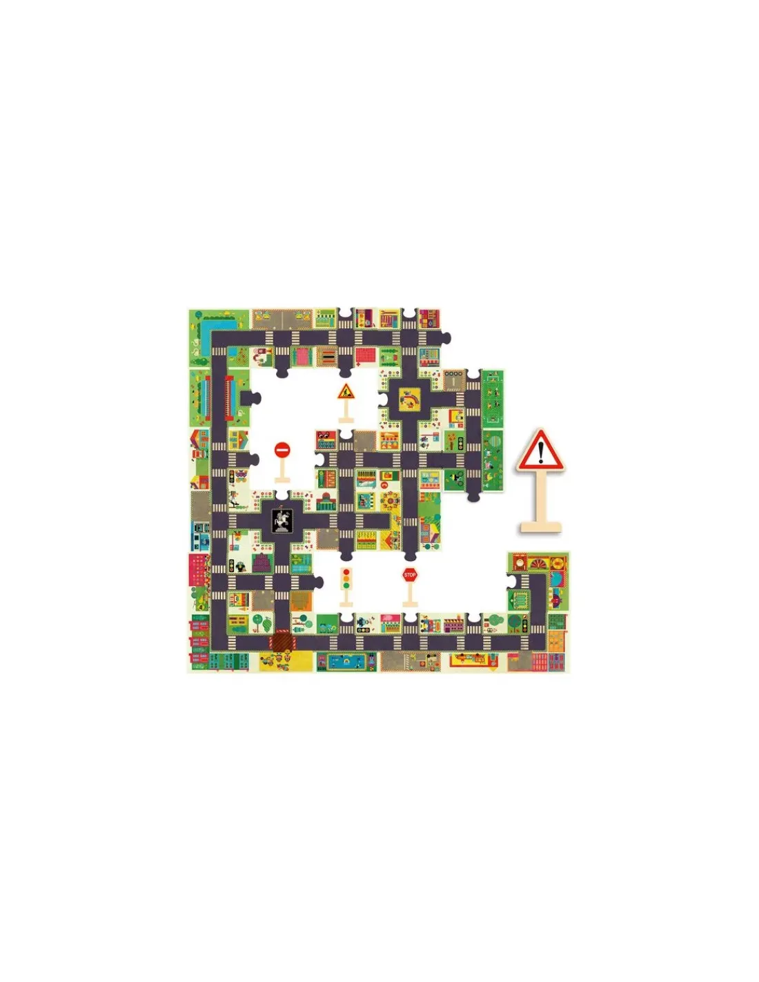 Enfant Djeco Puzzle géant la ville -