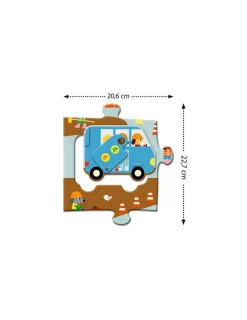 Djeco Puzzle géant Le Chantier -