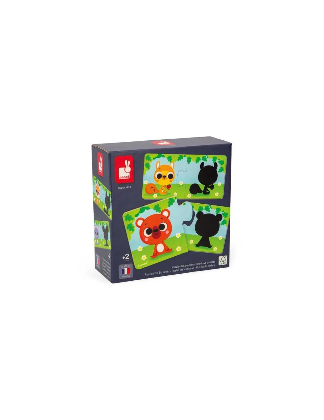 Janod Puzzle Les animaux et leur ombre -