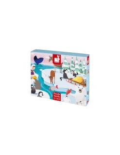 Janod Puzzle tactile la vie sur la banquise -