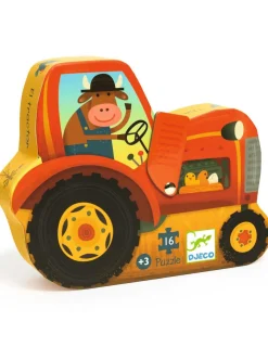 Djeco Puzzle Tracteur 16 pièces -