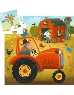 Djeco Puzzle Tracteur 16 pièces -