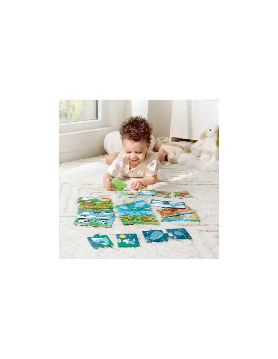 Hape Toys Puzzles Famille d’animaux - Hape