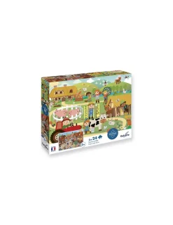 Enfant Sentosphere Puzzles Ferme et Ville 24 pièces - Sentosphère