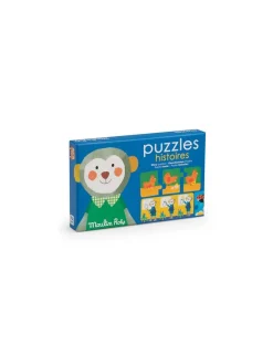 Moulin Roty Puzzles histoires Les Popipop -