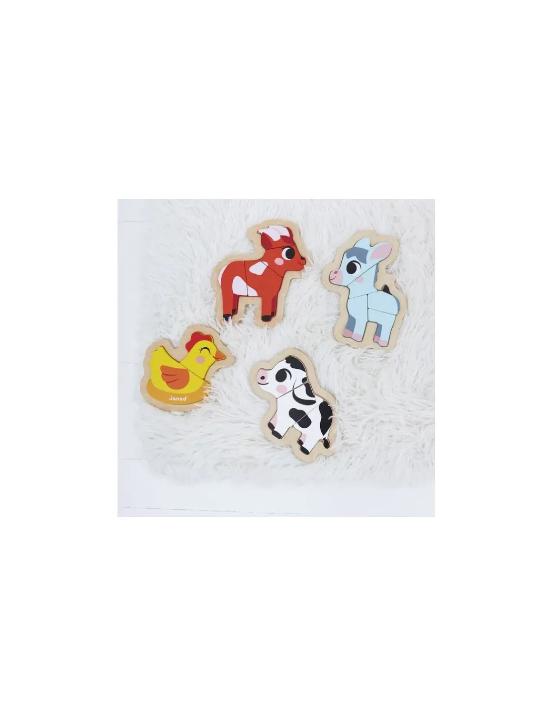 Janod Puzzles évolutifs en bois Ferme -