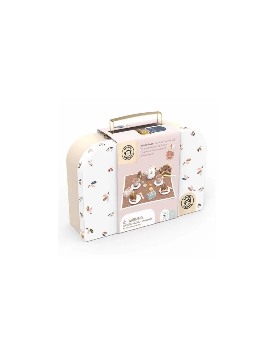 Speedy Monkey Service à thé d'anniversaire -