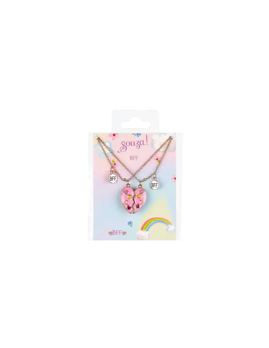 Souza Set cadeau 2 colliers Best Friend Forever coeur -