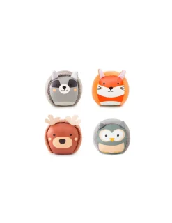 Little Big Friends Set de 4 balles doudous forêt -