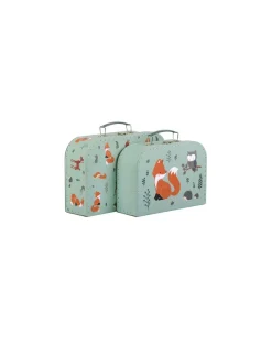 A little lovely company Set de valises amis de la forêt -