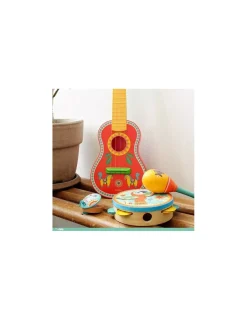 Enfant Djeco Set musical tambourin, maracas et castagnette Animambo -