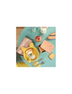 Moulin Roty Set vaisselle silicone Trois Petits Lapins -