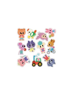 Janod Stickers épais repositionnables 2 ans -