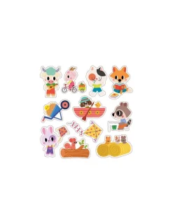 Janod Stickers épais repositionnables 2 ans -