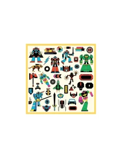 Djeco Stickers Robots -