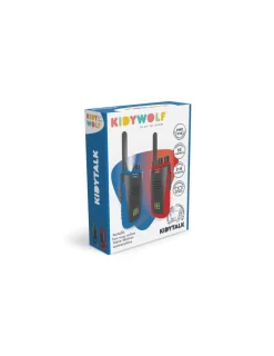 Enfant Kidywolf Talkie walkie avec batterie bleu et rouge -