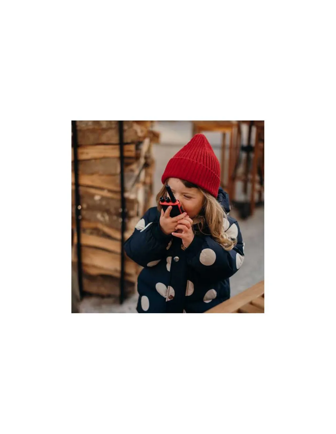 Enfant Kidywolf Talkie walkie avec batterie bleu et rouge -