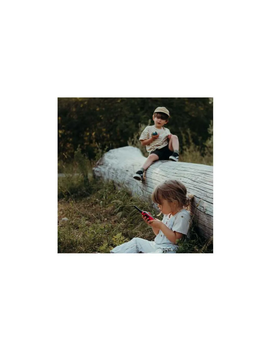 Enfant Kidywolf Talkie walkie avec batterie bleu et rouge -