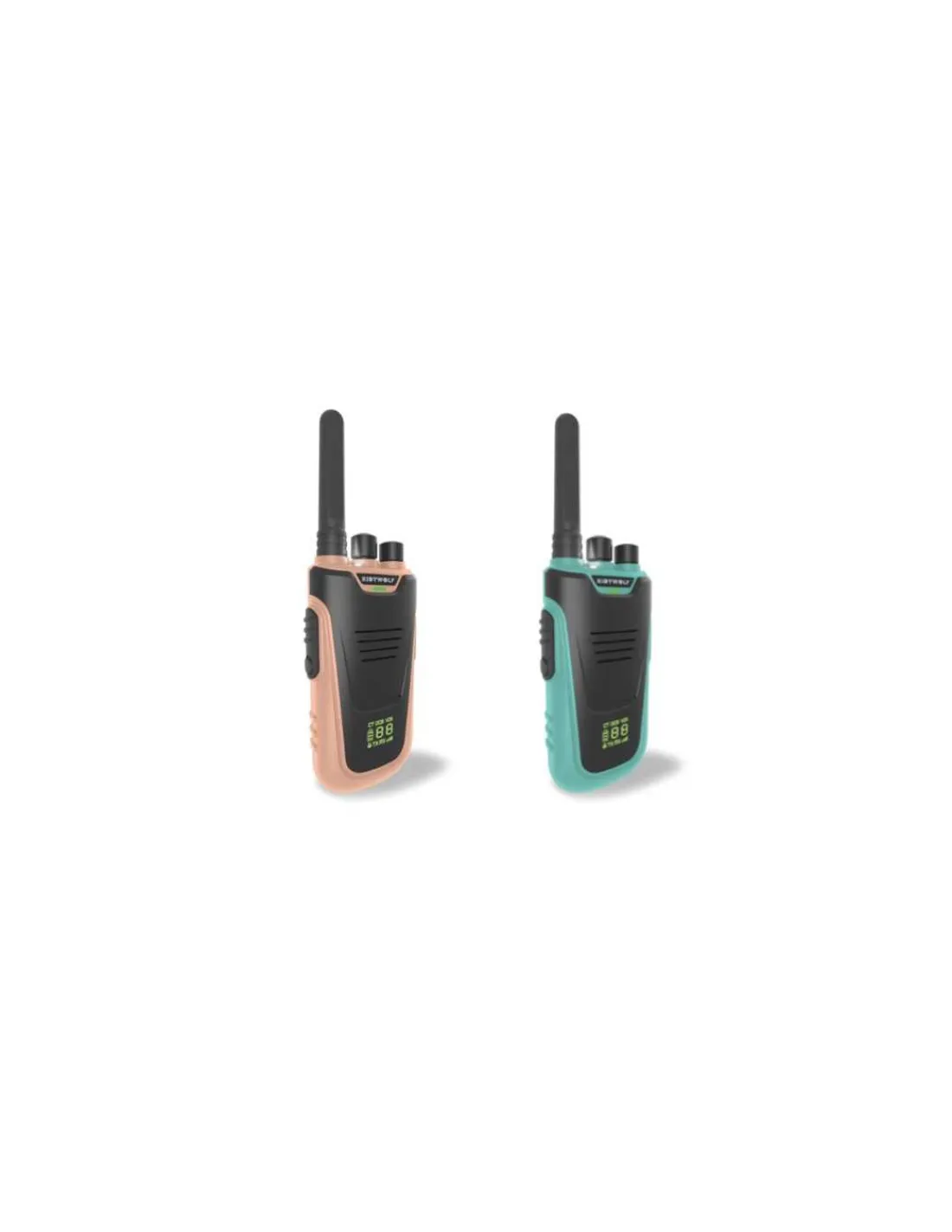 Kidywolf Talkie walkie avec batterie beige et cyan -