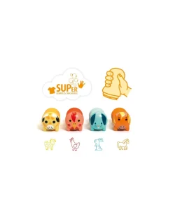 Djeco Tampons animaux de la ferme -