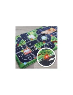 Buki France Tapis voiture lumineux avec 3 voitures - Buki