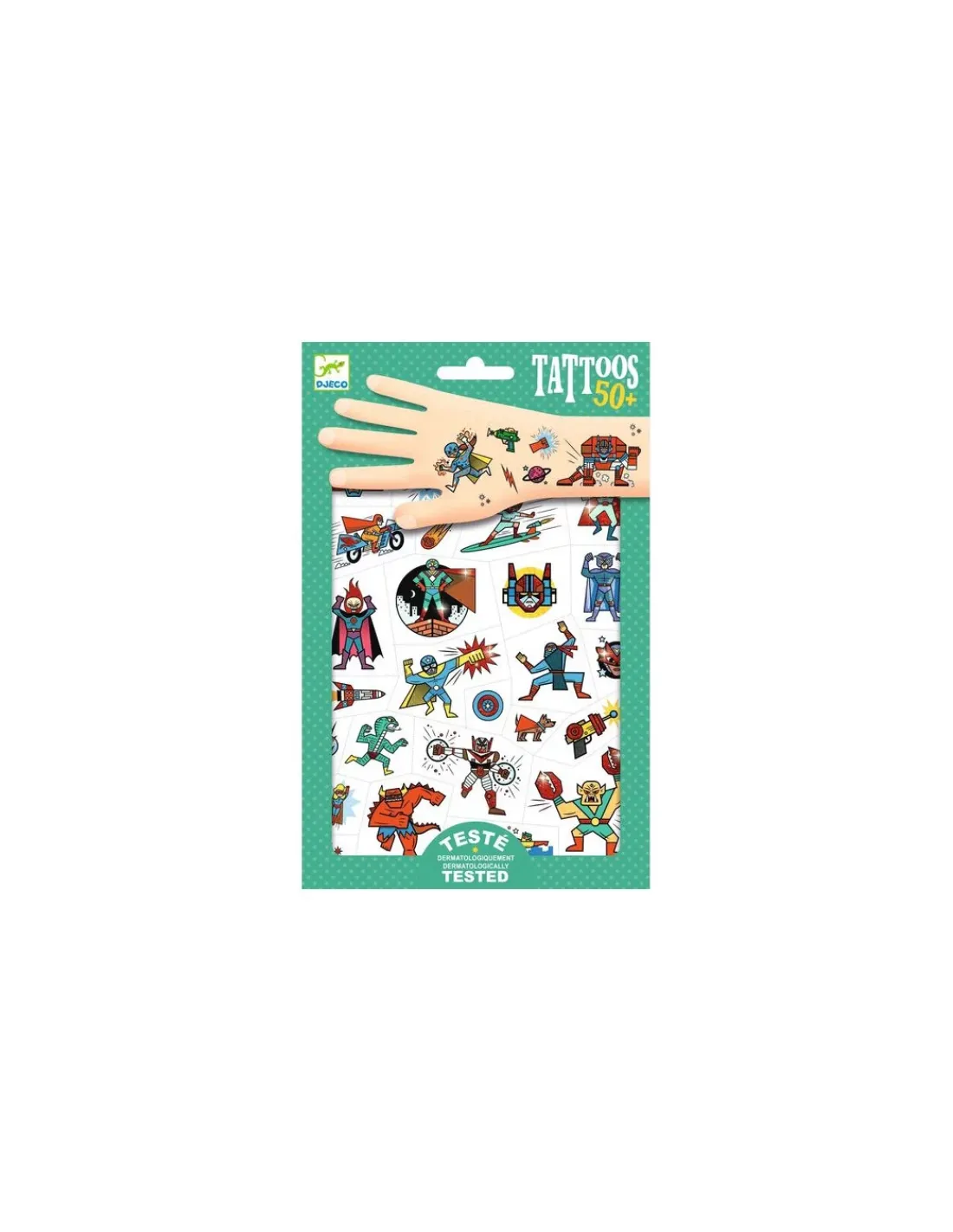 Enfant Djeco Tatouages Heroes vs villains -