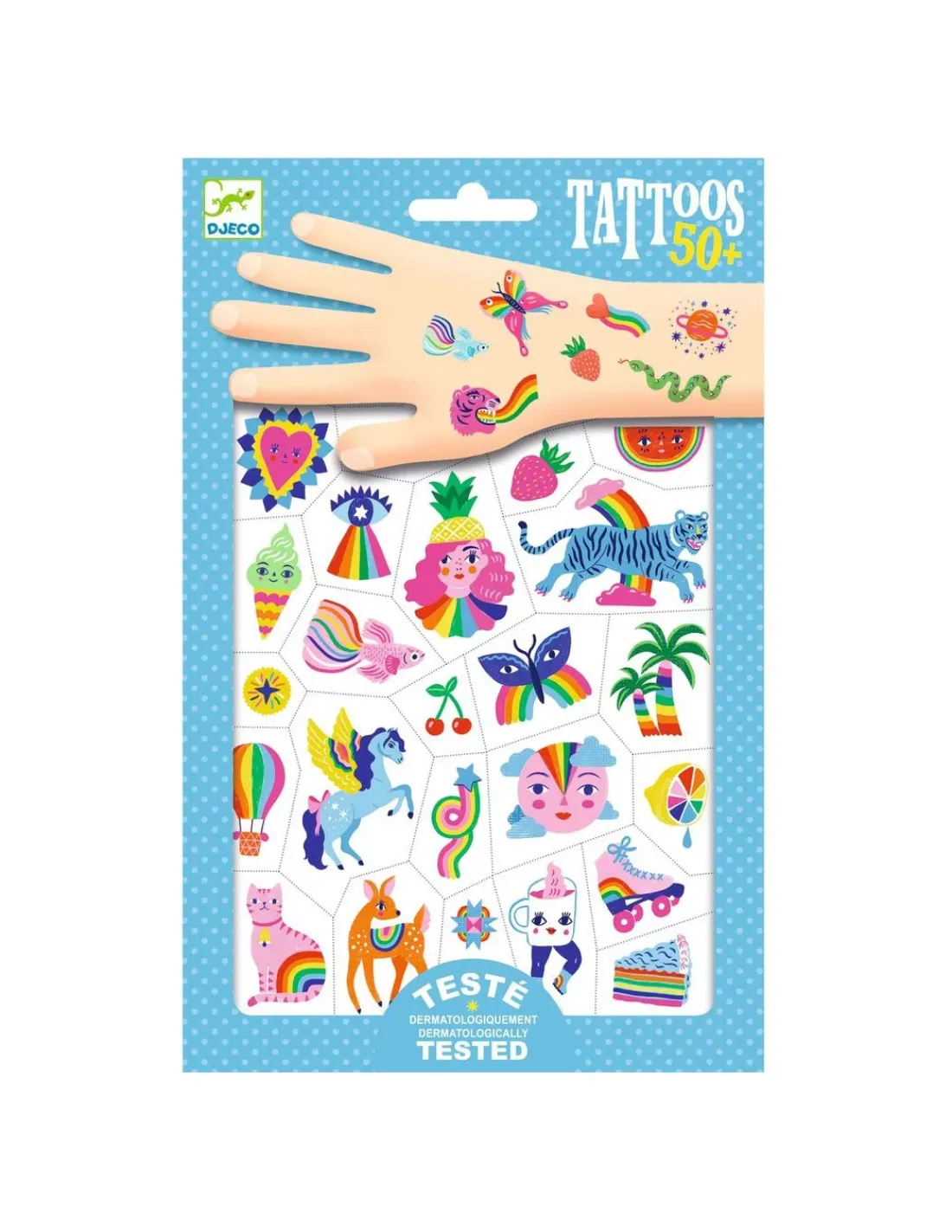 Enfant Djeco Tatouages Rainbow -