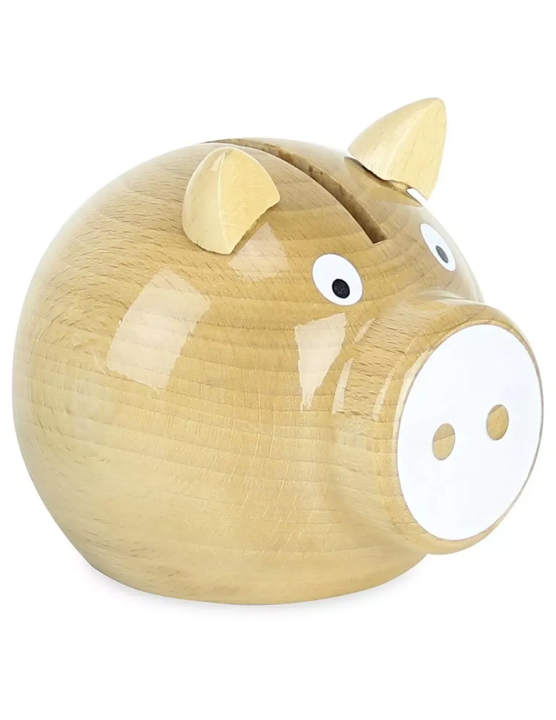 Vilac Tirelire cochon bois naturel -