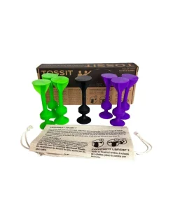 Enfant Tossit violet vert - Jeu de fléchettes ventouse