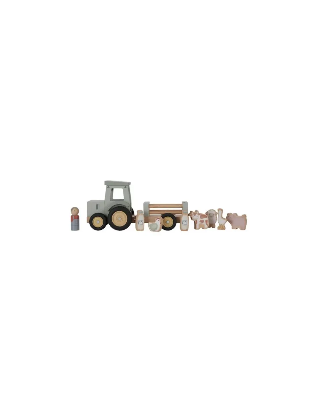 Little Dutch Tracteur avec remorque Little Farm -