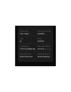 CaDA Bricks Tracteur multifonction 1675 pièces - CaDA Master