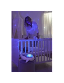 Cloud b Tranquil whale white family Peluche musicale à projections -