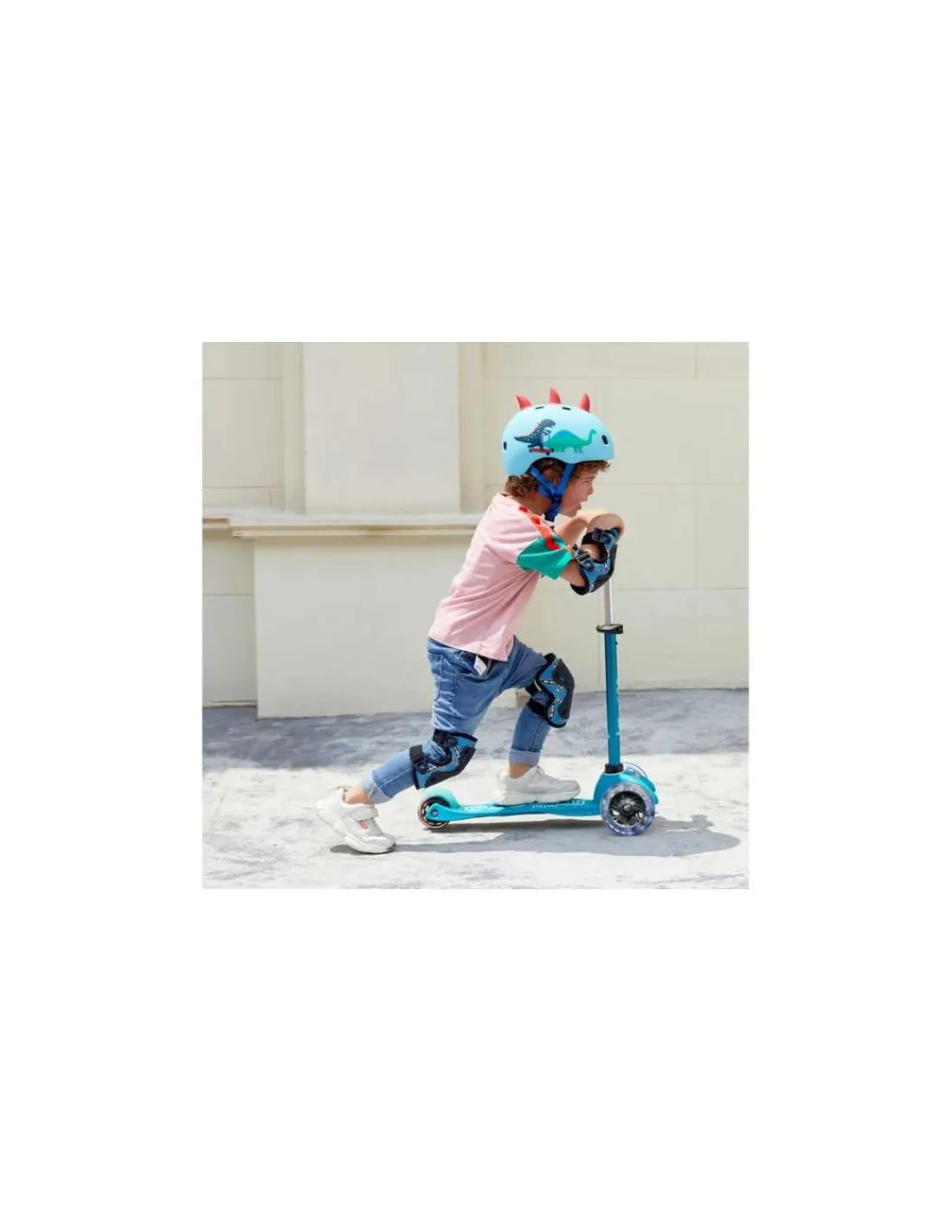 Micro Mobility Trottinette Mini Micro Deluxe LED Aqua -