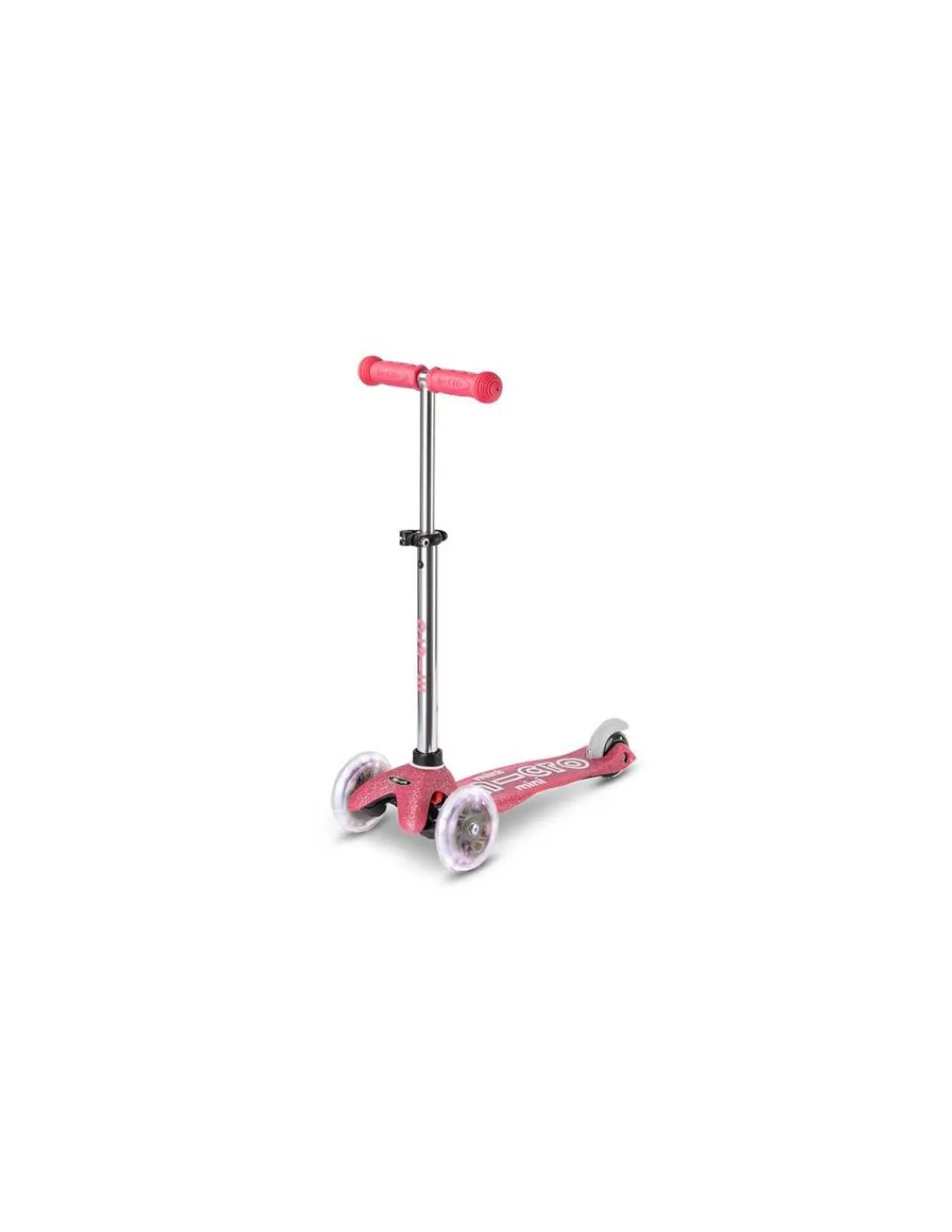 Micro Mobility Trottinette Mini Micro Deluxe LED Glitter rose -