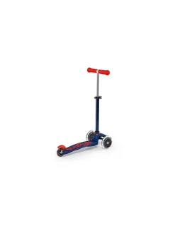 Micro Mobility Trottinette Mini Micro Deluxe LED Bleu marine et rouge -
