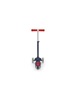 Micro Mobility Trottinette Mini Micro Deluxe LED Bleu marine et rouge -