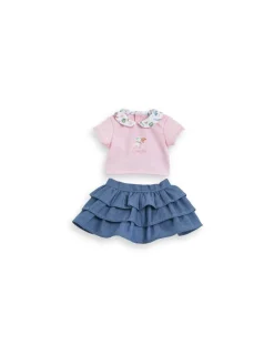 Corolle T-shirt et jupe pour poupée Week-end à Paris -