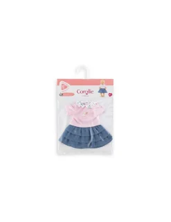 Corolle T-shirt et jupe pour poupée Week-end à Paris -
