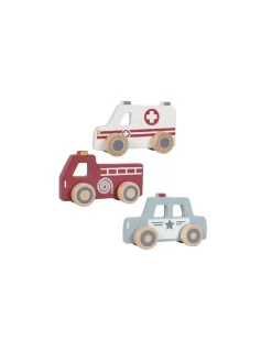 Little Dutch Véhicules de secours en bois -