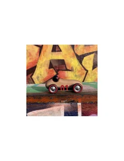 Vilac Voiture en bois naturel Old sport Compet’ -