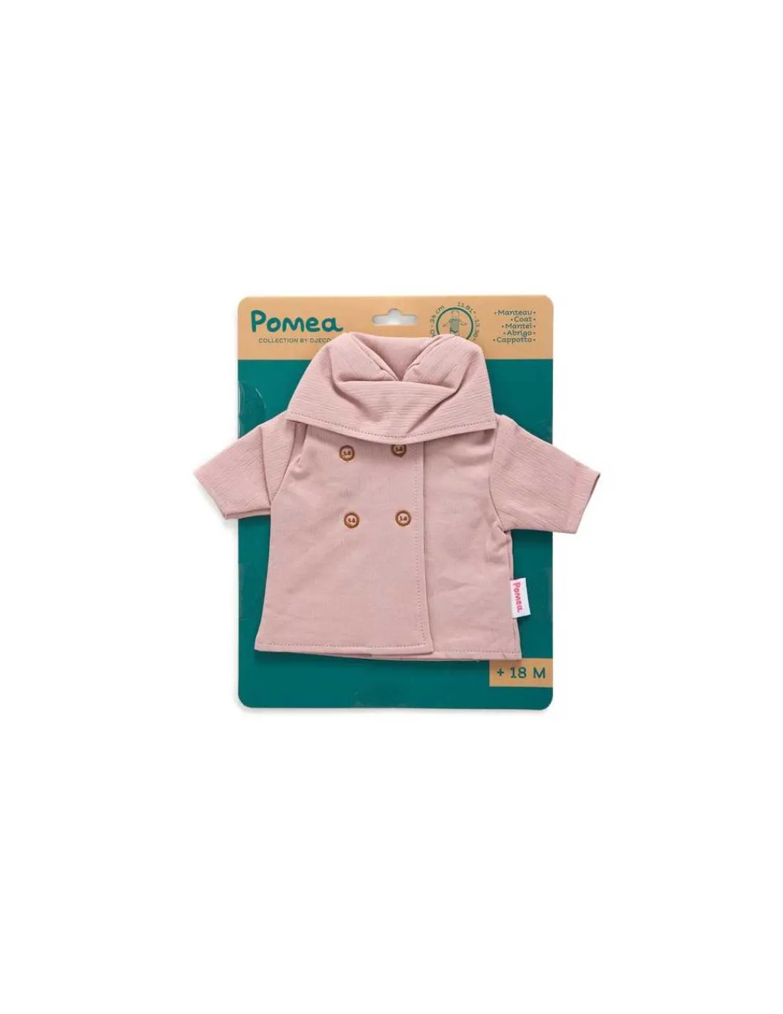 Djeco Vêtements de poupée manteau à capuche Pomea -