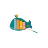 Moulin Roty Xylophone baleine Le voyage d'Olga -